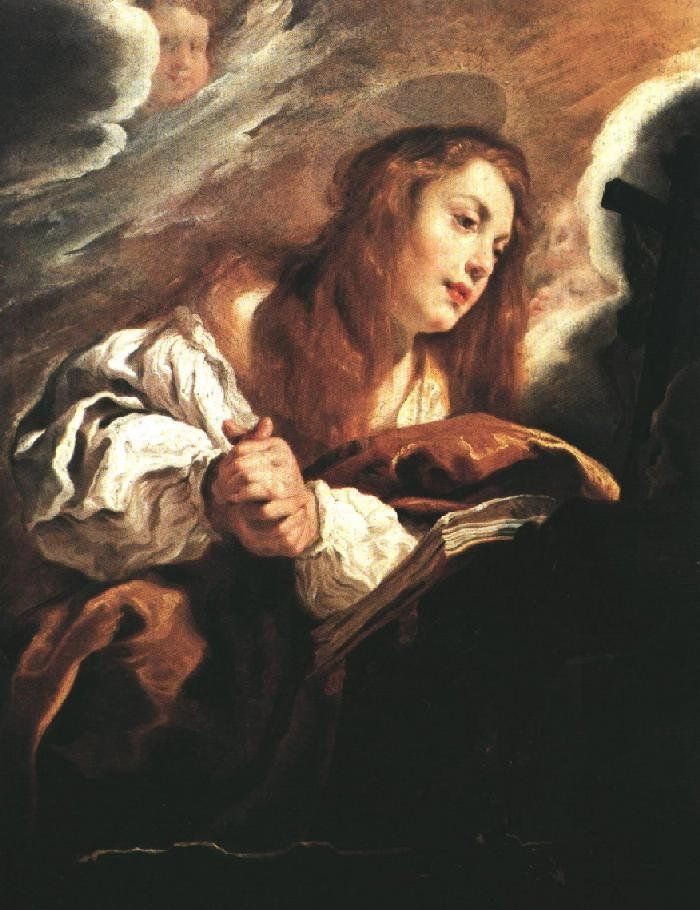 Unknown Saint Mary Magdalene Penitent By Domenico Feti